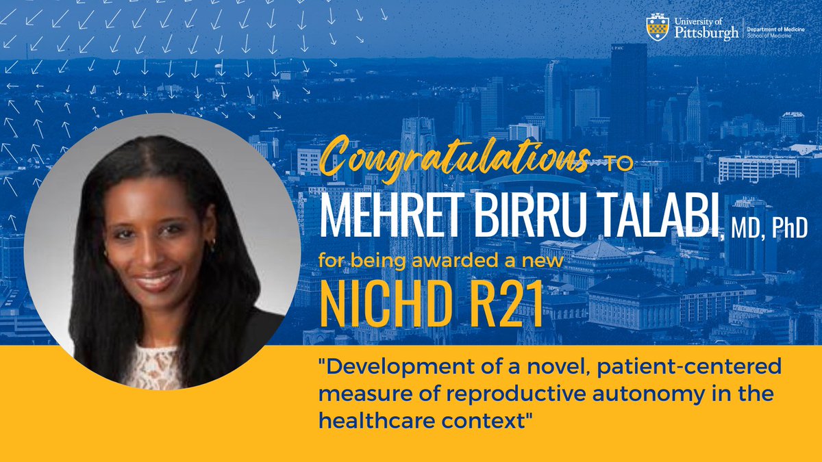 Congratulations to Dr. Mehret Birru Talabi for being awarded a new NICHD R21!